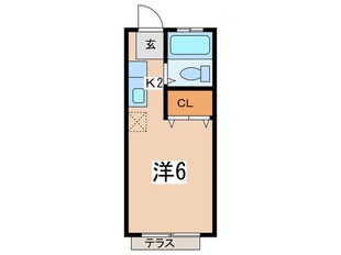 神橋ハイツ第１の物件間取画像